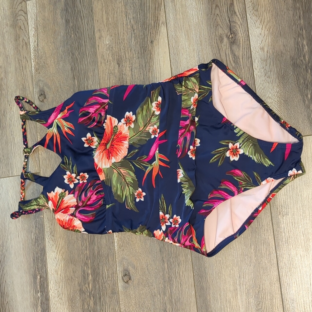 Target Kona soul one piece floral swimsuit